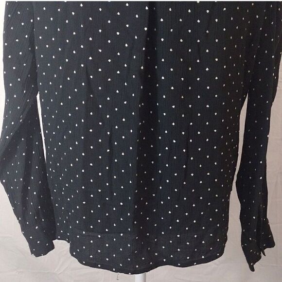 Billabong top, black with white dots, size medium, laces up at chest - Picture 8 of 9